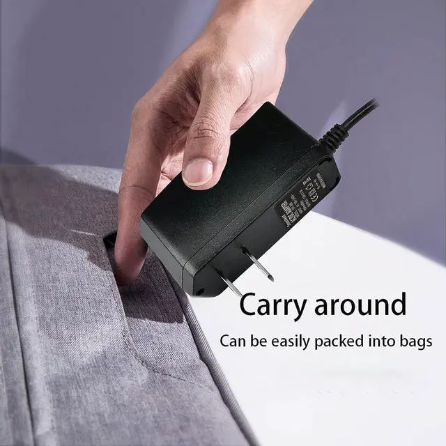 Alt view image 6 of 6 - 12V 1A Power Adapter AC 100-240V to DC 12V 1A AC Adapter Power Supply 12W 12V 1A Adapter DC Connector Jack 5.5mmx2.1mm for LED Strip Lights, Audio/Video, Wireless Router