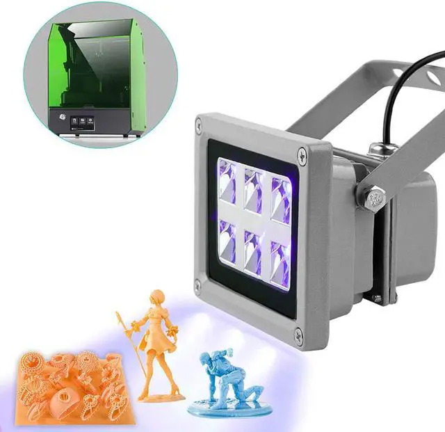 Alt view image 6 of 6 - 3D Printer UV Resin Curing Light for SLA/DLP 3D Printer Solidify Photosensitive Resin 405nm UV Resin with 6W Output Affect, DIY Curing Enclosue, Welcome to consult