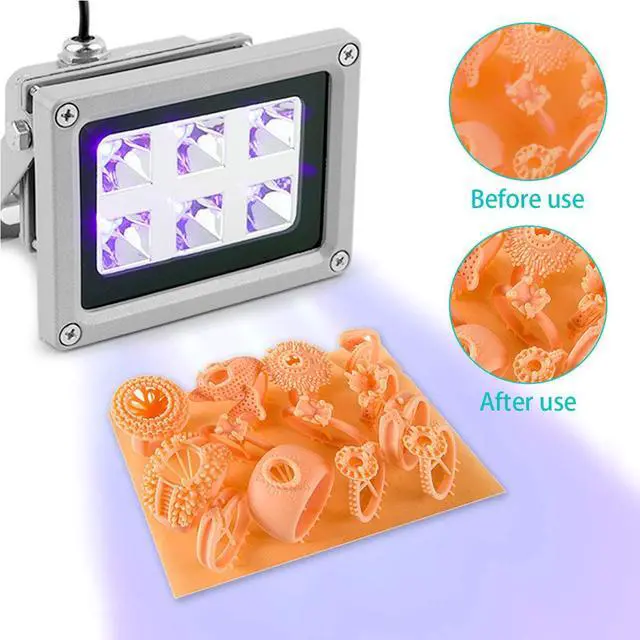 Alt view image 4 of 6 - 3D Printer UV Resin Curing Light for SLA/DLP 3D Printer Solidify Photosensitive Resin 405nm UV Resin with 6W Output Affect, DIY Curing Enclosue, Welcome to consult