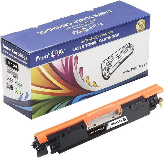 Alt view image 2 of 5 - PrintOxe Compatible 5 Toners for 130A Complete Set + BK; 2 Black CF350A, Cyan CF351A, Yellow CF352A, & Magenta CF353A for HP Laser Jet Pro Color MFP M176, M177, M177fw Printers