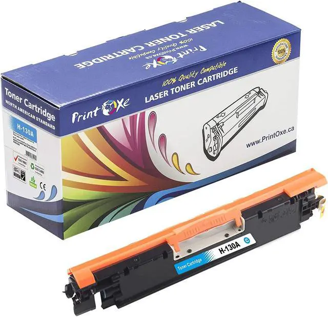 Alt view image 3 of 5 - PrintOxe Compatible 5 Toners for 130A Complete Set + BK; 2 Black CF350A, Cyan CF351A, Yellow CF352A, & Magenta CF353A for HP Laser Jet Pro Color MFP M176, M177, M177fw Printers