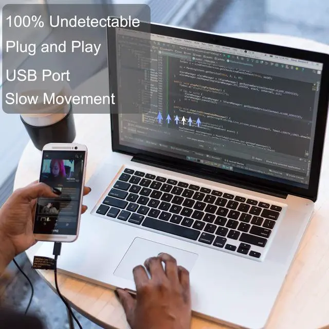 Alt view image 6 of 7 - Mouse Jiggler Mouse Mover Wiggler Undetectable Shaker USB Port for Computer Laptop, Keeps PC Awake, Simulate Mouse Movement to Prevent Computer Laptop Entering Sleep, No Software Plug-and-Play