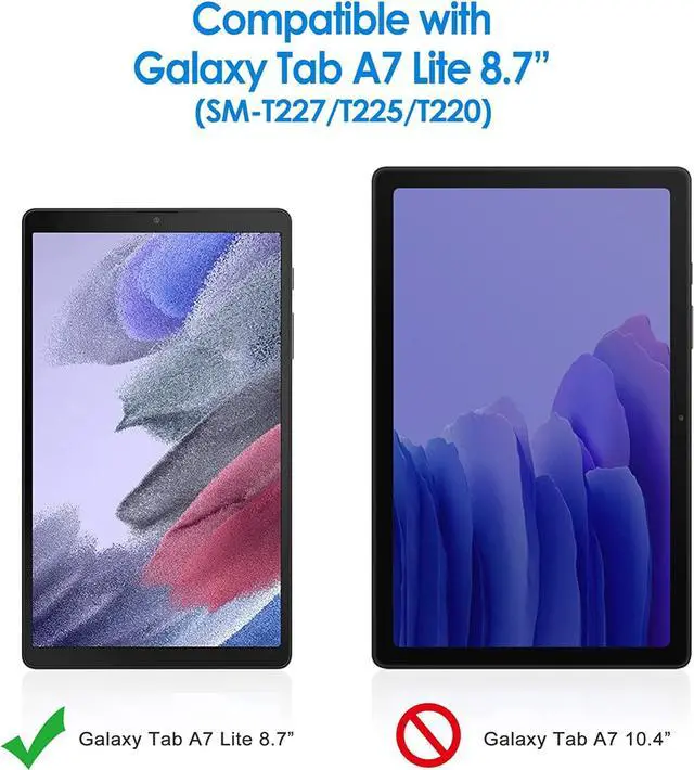 Alt view image 2 of 7 - Screen Protector for  Galaxy Tab A7 Lite (8.7-Inch 2021 Model SM-T220/T225/T227) Tempered Glass Film 1-Pack