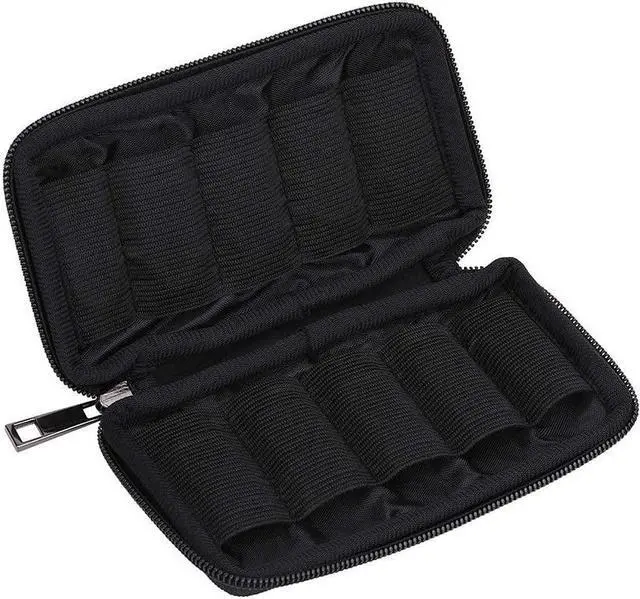 Alt view image 4 of 7 - USB Flash Drive Case - Vellgo Soft Material Thumb Drive Holder case USB Drive Holder Organizer Portable Electronic Accessories Bag for USB Memory Stick with 10 Slots