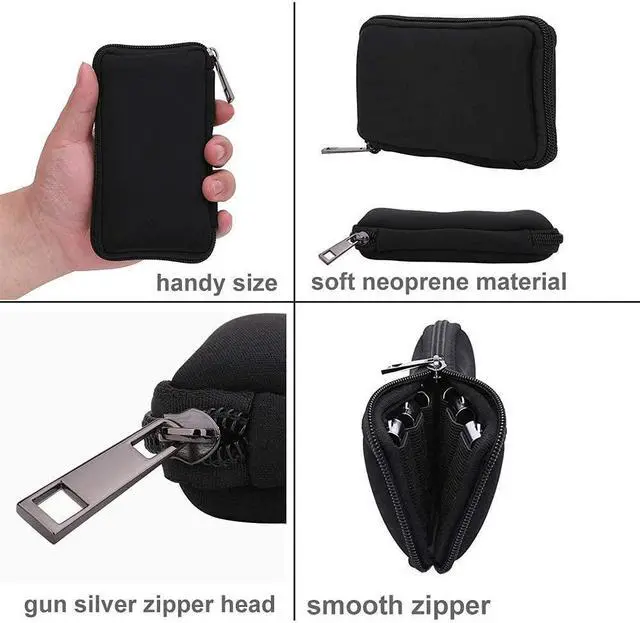 Alt view image 6 of 7 - USB Flash Drive Case - Vellgo Soft Material Thumb Drive Holder case USB Drive Holder Organizer Portable Electronic Accessories Bag for USB Memory Stick with 10 Slots