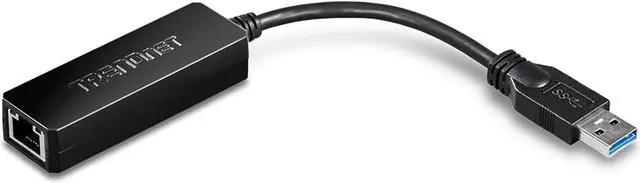 Alt view image 3 of 6 - TRENDnet USB 3.0 to Gigabit Ethernet Adapter, Full Duplex 2Gbps Ethernet Speeds, Up to 1Gbps, USB to Gigabit Ethernet Adapter, USB-A, Windows & Mac Compatible, USB Powered, Black, TU3-ETG