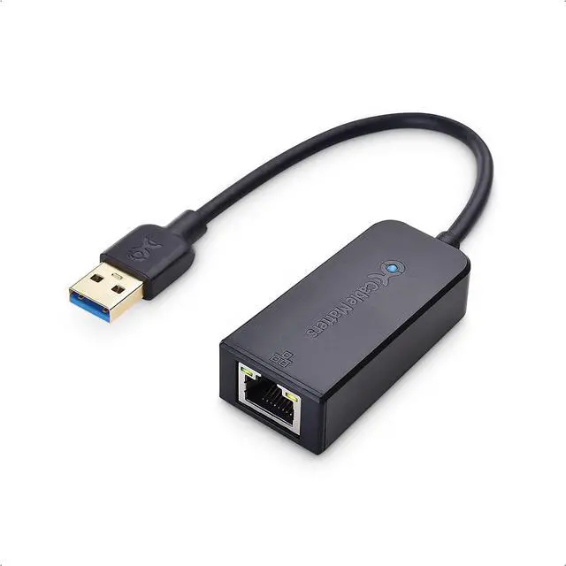 Main image of Cable Matters USB to Ethernet Adapter (USB 3.0 to Ethernet, USB 3 to Ethernet, USB to Gigabit Ethernet, USB to RJ45) Supporting 10/100/1000 Mbps Ethernet Network in Black