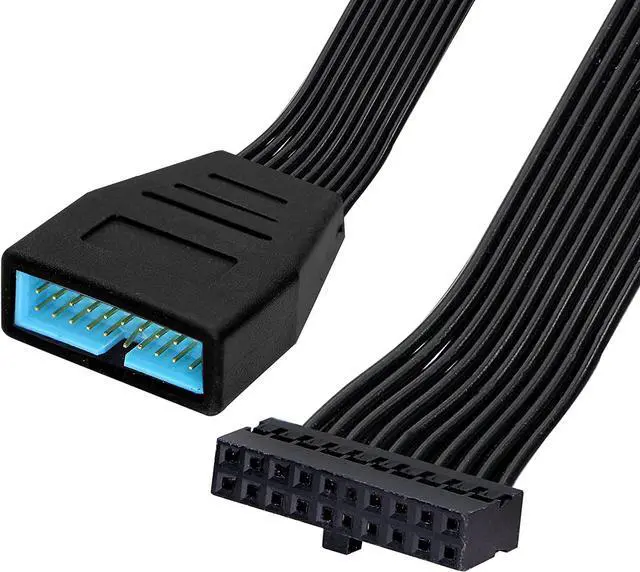 Main image of GINTOOYUN USB 3.0 Header Extension Cable,USB 3.0 19/20 Pin Male to Female Internal Extension Adapter(5.9 inch)