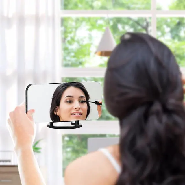 Alt view image 7 of 7 - WulaWindy Digital Alarm Clock, Large LED Display, with USB Charger, Snooze Function Dim Mode Wall Hanging Beside Desk Clock for Bedroom Black Room Decor