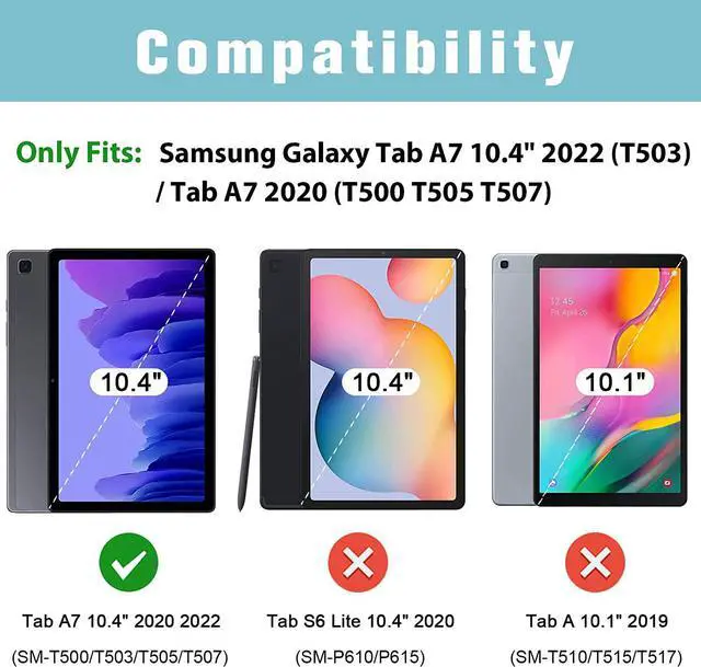 Alt view image 2 of 7 - 2 Pack Galaxy Tab A7 10.4 2020 Screen Protector T500 T503 T505 T507 Tempered Glass Screen Film Guard for 10.4 Inch Galaxy Tab A7 2020 Tablet SM-T500 SM-T503 SM-T505 SM-T507