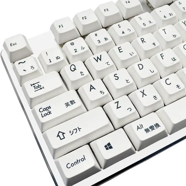 Main image of Keycap PBT XDA DSA Height Standard Five-Sided Sublimation Process Keycap Compatible with GH60 / GK64 / GK61 / 68/87/104 Black and White Japanese