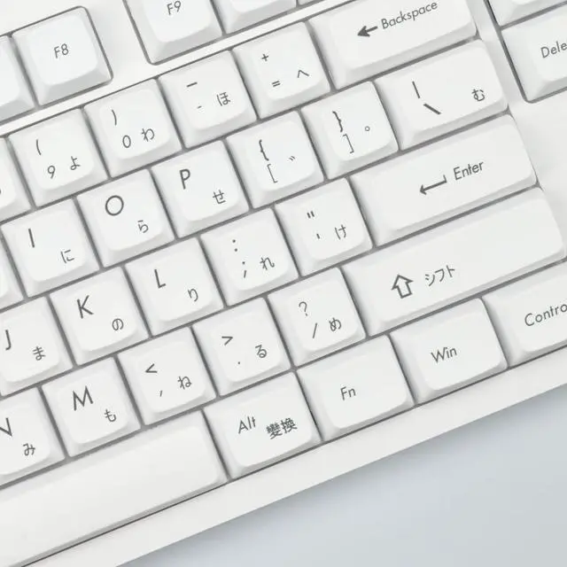 Alt view image 3 of 7 - Keycap PBT XDA DSA Height Standard Five-Sided Sublimation Process Keycap Compatible with GH60 / GK64 / GK61 / 68/87/104 Black and White Japanese