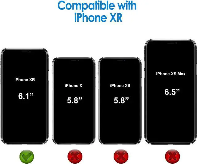 Alt view image 2 of 7 - Case for iPhone XR 6.1-Inch Non-Yellowing Shockproof Phone Bumper Cover Anti-Scratch Clear Back (Clear)