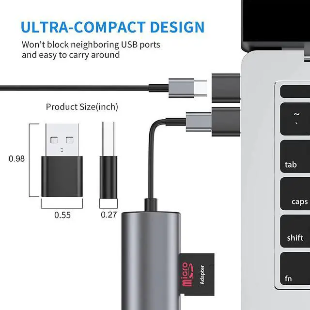 Alt view image 7 of 7 - USB C to USB Adapter,Type C to USB Adapter [8 Pack] 3.0 USB Type C Male to USB Female, USB C Female to USB Male Adapter OTG Converter for Desktop, Laptops, Projector, Chargers