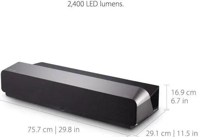 Alt view image 8 of 18 - ViewSonic X1000-4K True 4K UHD Ultra-Short Throw Projector with 1000 ANSI Lumens, Harman Kardon Speakers, HDMI, USB C, 125% Rec 709, Frame Interpolation Technology for Home Theater