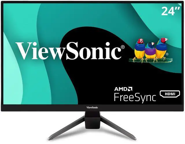 Alt view image 19 of 20 - ViewSonic VX2467-MHD 24 Inch 1080p Gaming Monitor with 100Hz, 1ms, Ultra-Thin Bezels, FreeSync, Eye Care, HDMI, VGA, and DP