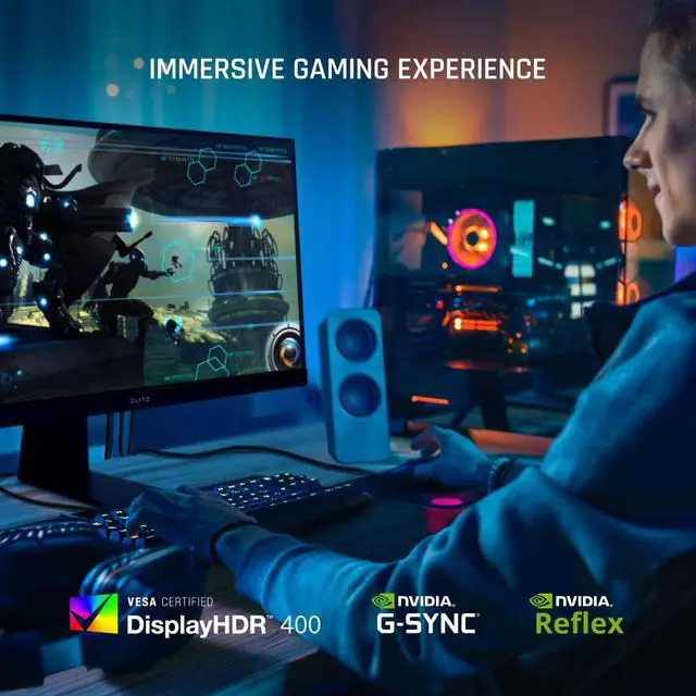 Alt view image 13 of 19 - ViewSonic ELITE XG251G 25 Inch 1080p IPS Gaming Monitor with 360Hz, 1ms, HDR 400, G-Sync, RGB Lighting, NVIDIA Reflex, and Advanced Ergonomics for Esports