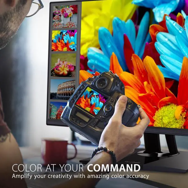 Alt view image 2 of 20 - ViewSonic VP3256-4K 32 Inch Premium IPS 4K UHD Ergonomic Monitor with Ultra-Thin Bezels, Color Accuracy, Pantone Validated, HDMI, DisplayPort and USB Type-C for Professional Home and Office
