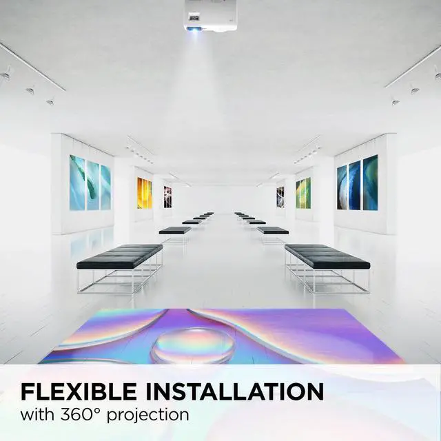 Alt view image 5 of 13 - ViewSonic LS610WH 4000 Lumens WXGA LED Projector with H/V Keystone, 4 Corner Adjustment and LAN Control for Home and Office