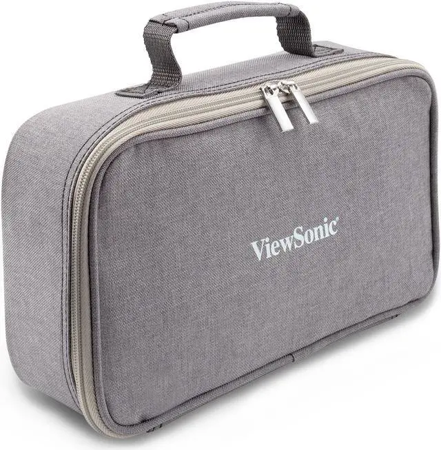 Alt view image 14 of 18 - ViewSonic PJ-CASE-010 Zipped Soft Padded Carrying Case for M1 Projector Gray