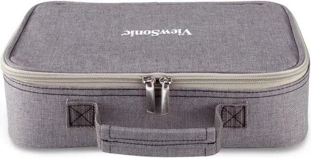 Alt view image 15 of 18 - ViewSonic PJ-CASE-010 Zipped Soft Padded Carrying Case for M1 Projector Gray