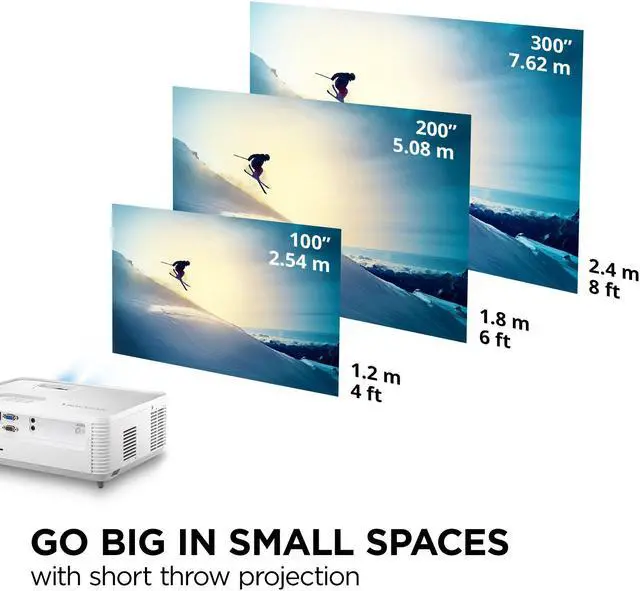 Alt view image 4 of 17 - ViewSonic PS502X 4000 Lumens XGA HDMI Short Throw Projector for Education and Office