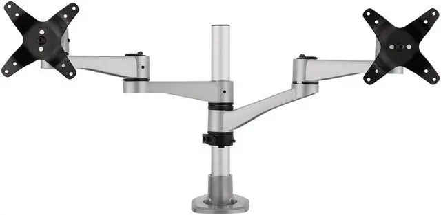 Main image of Dual Monitor Mounting Arm for Two Monitors up to 24 Inches Each VESA 75x75 and 100x100mm Compatible