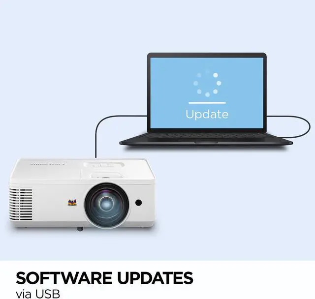 Alt view image 4 of 20 - ViewSonic PS502W 4,000 ANSI Lumens WXGA Short Throw Business & Education Projector?