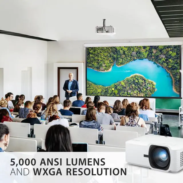 Alt view image 2 of 20 - ViewSonic LS740W 5000 Lumens WXGA Laser Projector with 1.3x Optical Zoom, H/V Keystrone, 360 Degrees Projection for Auditorium, Conference Room, and Education