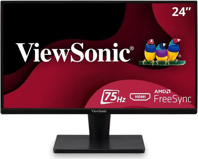 Main image of ViewSonic VS2447M 24 Inch 1080p Monitor with 75Hz, AMD FreeSync, Thin Bezels, Eye Care, HDMI, VGA Inputs for Gaming and Home Office