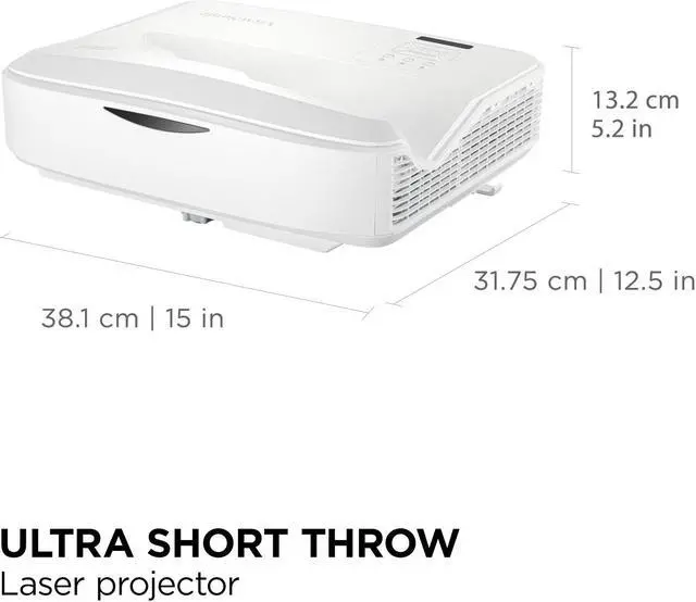 Alt view image 5 of 20 - ViewSonic LS832WU 5000 Lumens WUXGA Ultra Short Throw Projector with 1.3 Optical Zoom, H/V Keystone, 4 Corner Adjustment, 360 Degrees Projection for Home Theater and Education