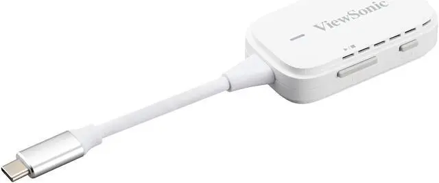 Alt view image 2 of 16 - ViewSonic PJ-WPD-700 Wireless Screen Casting Kit with 1080p Full HD Support, USB-C, and HDMI inputs for Plug-and-Play Functionality.