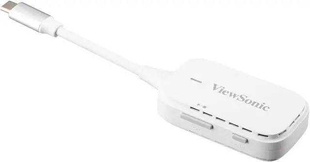 Alt view image 6 of 16 - ViewSonic PJ-WPD-700 Wireless Screen Casting Kit with 1080p Full HD Support, USB-C, and HDMI inputs for Plug-and-Play Functionality.