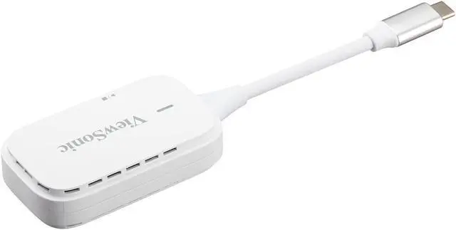 Alt view image 7 of 16 - ViewSonic PJ-WPD-700 Wireless Screen Casting Kit with 1080p Full HD Support, USB-C, and HDMI inputs for Plug-and-Play Functionality.