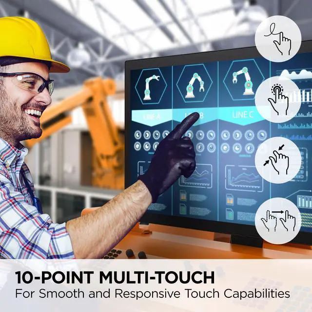 Alt view image 18 of 20 - ViewSonic TD3207 32 Inch 1080p 10-Point Multi Touch Screen Monitor with HDMI, USB Type B, and DisplayPort Inputs