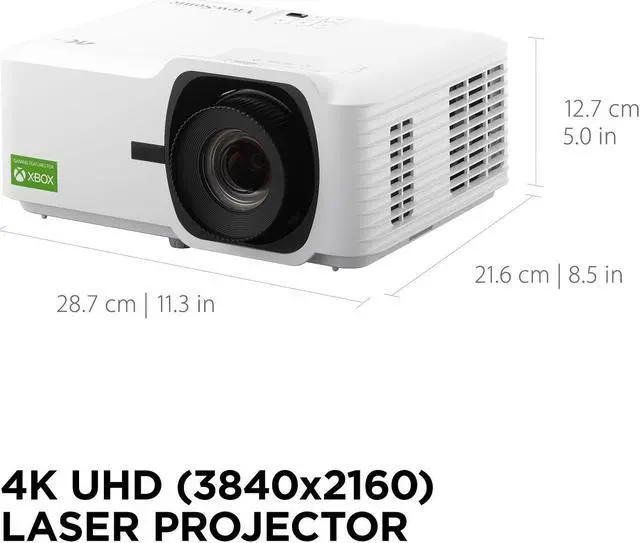 Alt view image 6 of 9 - ViewSonic LX700-4K UHD 3500 Lumens 4K Laser Projector Designed for Xbox