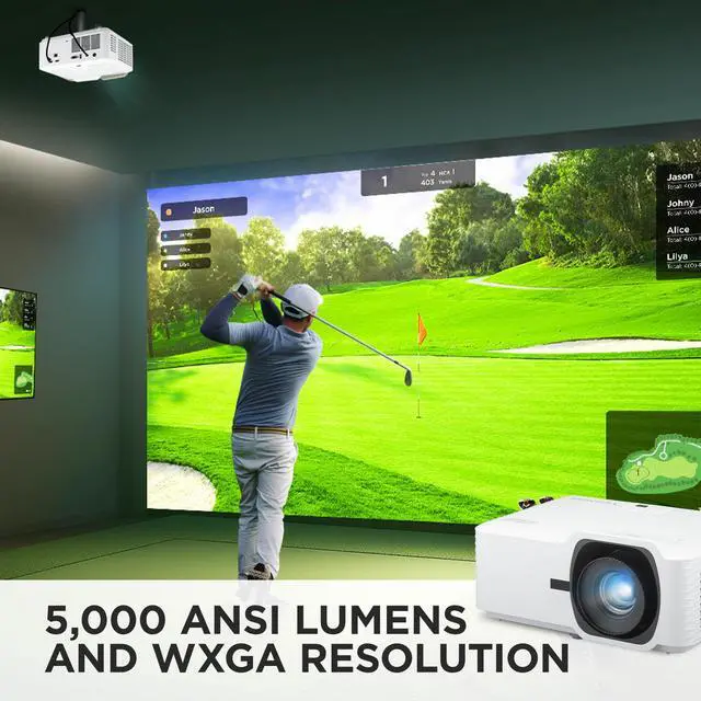 Alt view image 3 of 8 - ViewSonic LS741HD 5000 Lumens 1080p Laser Installation Projector with H/V Keystone, 4 Corner Adjustment, 360 Degree Projection, 1.6x Optical Zoom, LAN Control, 24/7 Operation