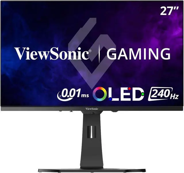 Main image of ViewSonic XG272-2K-OLED 27 Inch 1440p 240Hz White Gaming Ergonomic RGB OLED Monitor with up to 0.01ms, AMD FreeSync Premium, G-Sync Compatibility, and USB-C/HDMI v2.1/DP Inputs