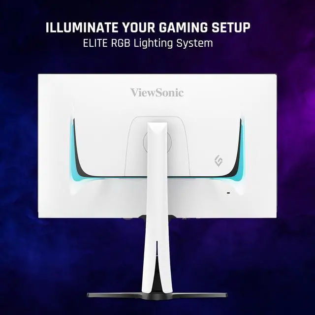 Alt view image 4 of 7 - ViewSonic XG272-2K-OLED 27 Inch 1440p 240Hz White Gaming Ergonomic RGB OLED Monitor with up to 0.01ms, AMD FreeSync Premium, G-Sync Compatibility, and USB-C/HDMI v2.1/DP Inputs