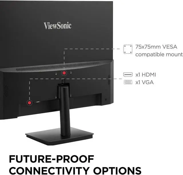 Alt view image 5 of 7 - ViewSonic VS2747-H 27 Inch 1080p IPS Monitor with 100Hz, Variable Refresh Rate, Thin Bezels, Eye Care, HDMI, VGA