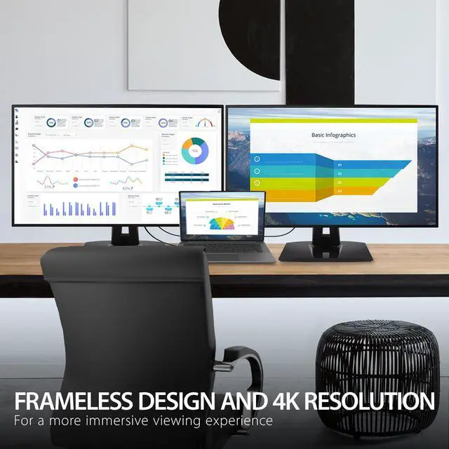Alt view image 13 of 20 - ViewSonic VP3268a-4K 32 Inch Premium IPS 4K Monitor with Advanced Ergonomics, ColorPro 100% sRGB Rec 709, 14-bit 3D LUT, Eye Care, HDR10 Support, HDMI, USB C, DisplayPort for Professional Home Office