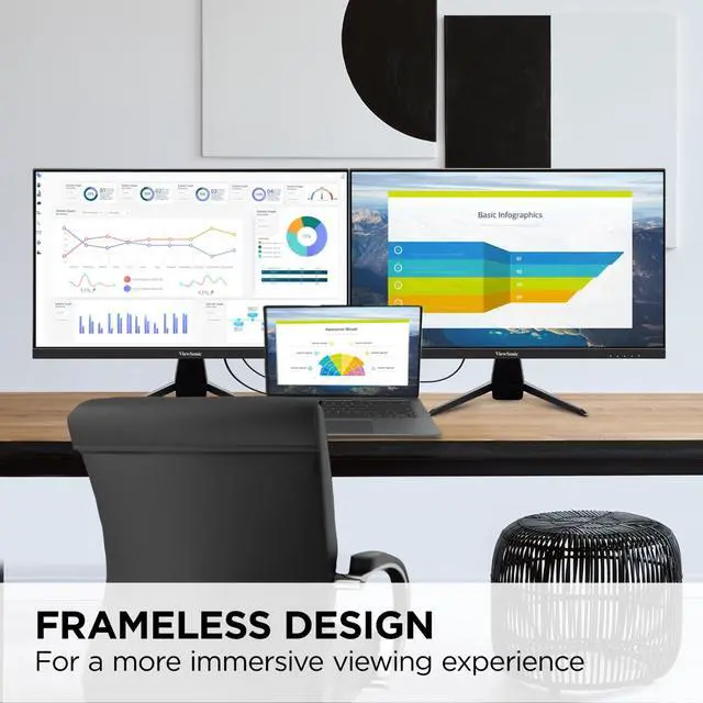 Alt view image 12 of 20 - ViewSonic 24" (23.6" Viewable) 60 Hz IPS FHD Gaming Monitor VX2467U