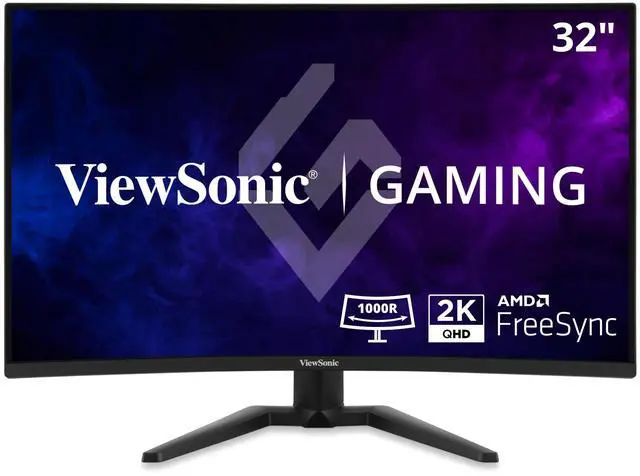 Main image of ViewSonic VX3228C-2K 32 Inch 1440p Curved Gaming Monitor with 1ms, 180Hz, FreeSync, Eye Care, HDMI, and DisplayPort Inputs