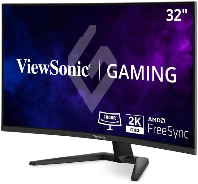 Alt view image 2 of 20 - ViewSonic VX3228C-2K 32 Inch 1440p Curved Gaming Monitor with 1ms, 180Hz, FreeSync, Eye Care, HDMI, and DisplayPort Inputs