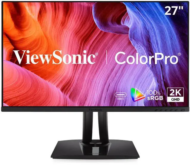 Main image of ViewSonic VP2756A-2K 27 Inch IPS QHD 1440p Monitor with Advanced Ergonomics, 100% sRGB Rec 709, Pantone Validated, 90W USB C, HDMI, USB, and DisplayPort Inputs for Home and Office