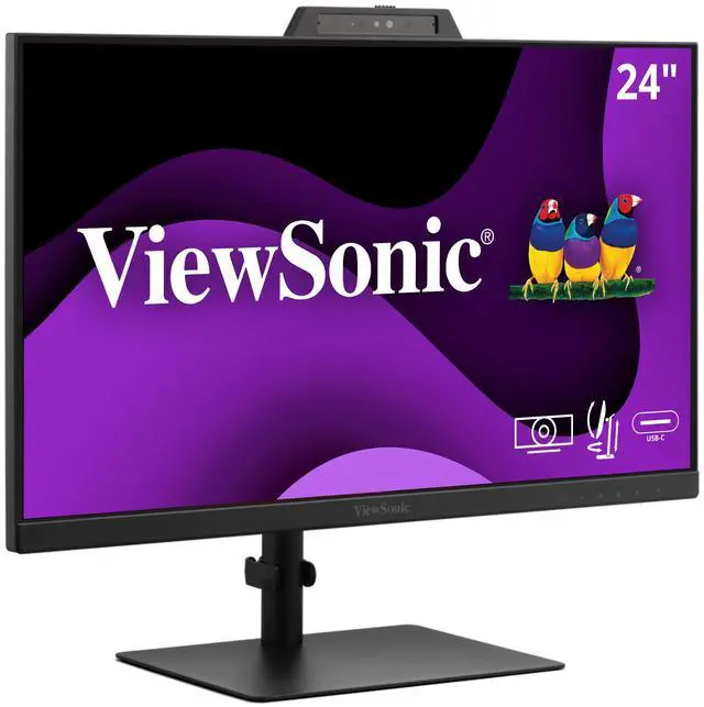 Alt view image 10 of 19 - ViewSonic VG2441V 23.8" 16:9 Full HD 120Hz Video Conferencing USB-C IPS LED Monitor