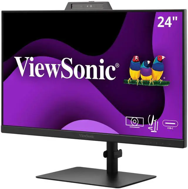 Alt view image 9 of 19 - ViewSonic VG2441V 23.8" 16:9 Full HD 120Hz Video Conferencing USB-C IPS LED Monitor