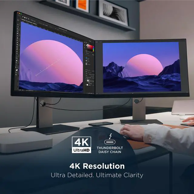 Alt view image 3 of 20 - ViewSonic VP2488-4K 24 Inch 4K Mac-Ready Monitor with 100%sRGB, 98% DCI-P3, Pantone Validated, Advanced Ergonomics, Thunderbolt 4, USB Hub, HDMI, and DP for Home and Office