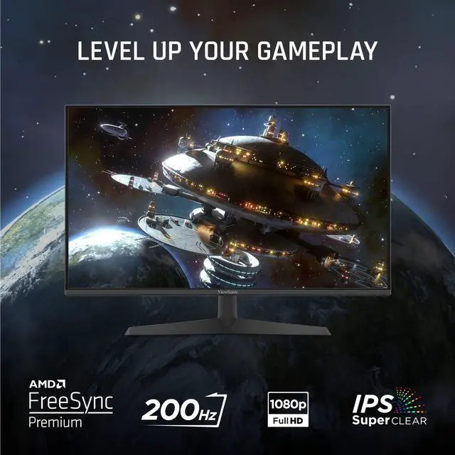 Alt view image 9 of 14 - ViewSonic VX2429 23.8" 16:9 Full HD 200Hz IPS LED Gaming Monitor