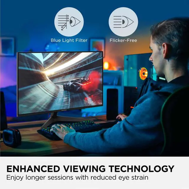 Alt view image 11 of 14 - ViewSonic VX2429 23.8" 16:9 Full HD 200Hz IPS LED Gaming Monitor
